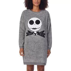 DISNEY Character Ladies Plush Lounger Gray Nightmare Before Christmas Medium